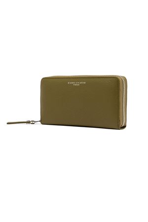 Green grained leather wallet GIANNI CHIARINI | 5042GRNVERDE